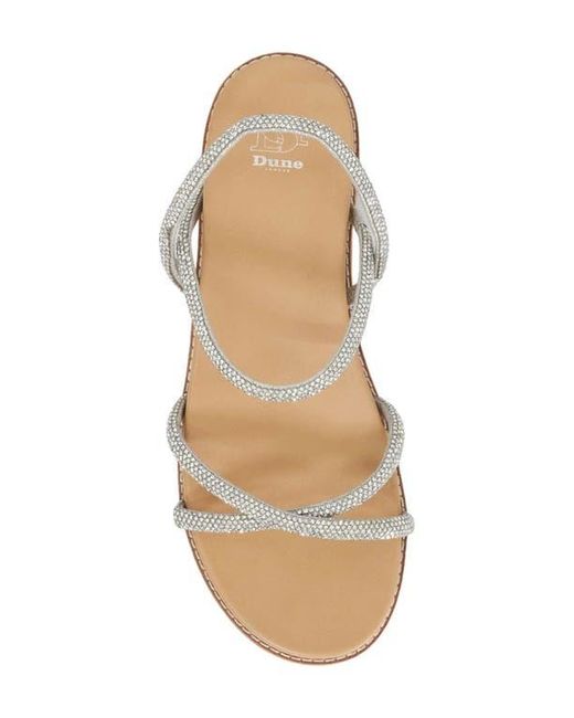 Dune White Levia Slingback Platform Sandal