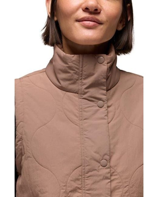 Prana Blue Encinitas Quilted Vest