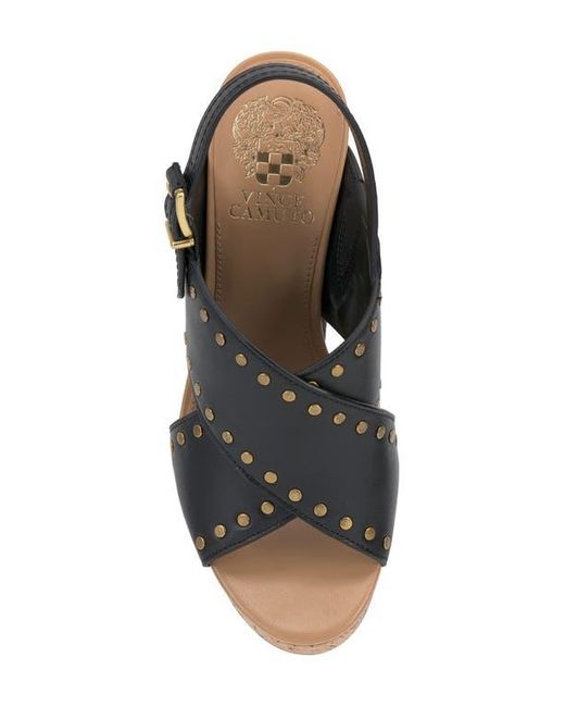 Vince Camuto Black Ellna Platform Wedge Sandal