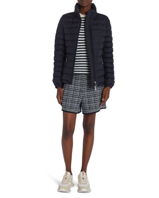 Moncler Blue Alete Hooded Down Puffer Jacket