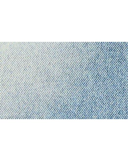 Steve Madden Blue Eras Rhinestone Raw Hem Denim Miniskirt
