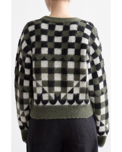 Scotch & Soda Black Geo Print Crewneck Sweater