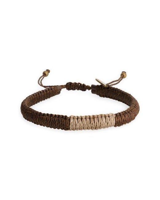 Caputo & Co. Multicolor Macramé Adjustable Bracelet for men