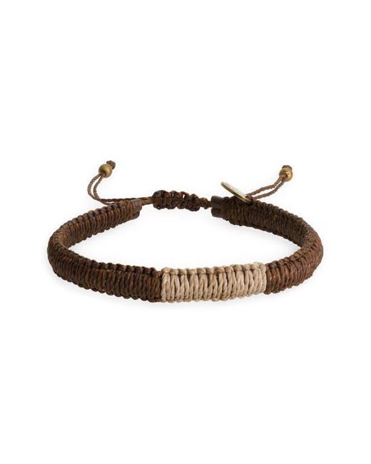 Caputo & Co. Multicolor Macramé Adjustable Bracelet for men