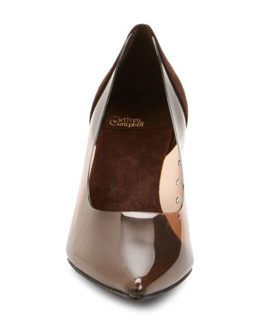 Jeffrey Campbell Brown Graphix Pointed Toe Pump