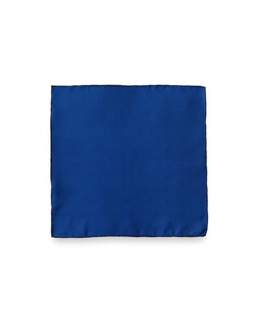 Paul Fredrick Red Solid Silk Pocket Square for men