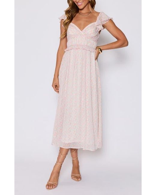 Vici Collection Pink Enchanted Ruffle Maxi Dress