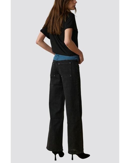 TT Studios Black Ava Contrast Jean