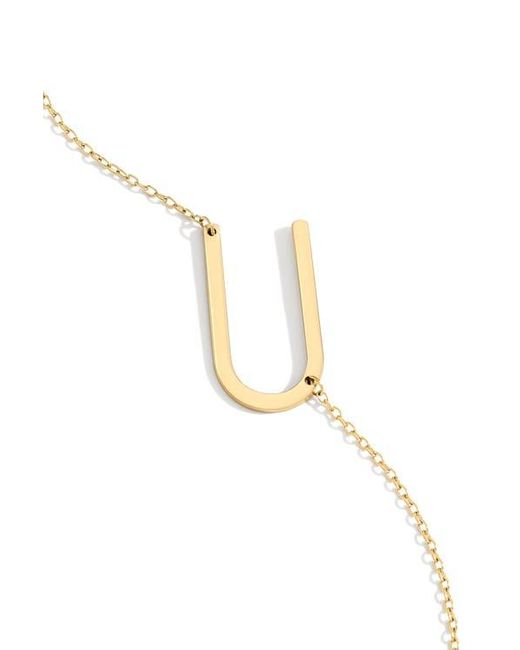 Mint & Lily Metallic Statement Initial Necklace