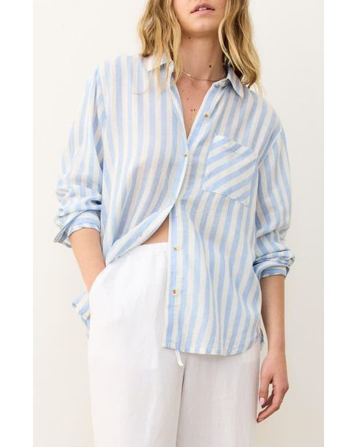 Marine Layer Blue Jane Button-Up Shirt