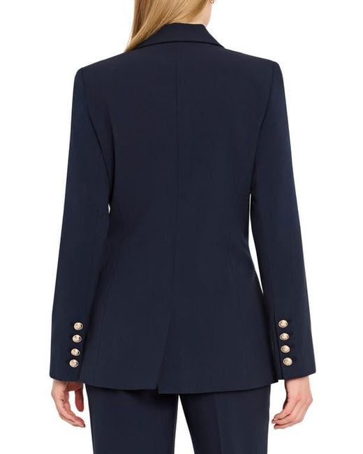 Tahari Blue One Button Jacket