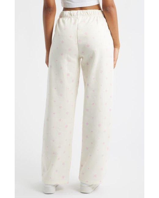 The Happy Camp3r White Flurry Core Sweatpants