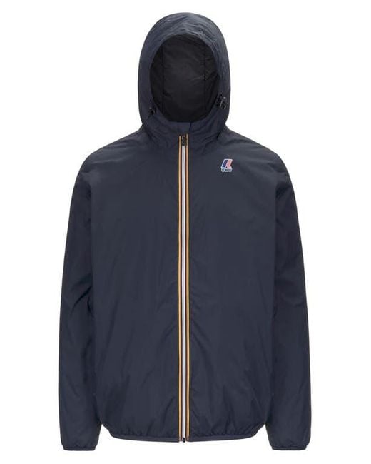 K-Way Blue Le Vrai 4.0 Claude Warm Water Repellent Jacket
