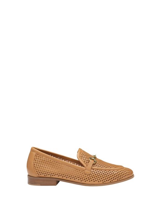 Johnston & Murphy Brown Ali Perforated Bit Loafer