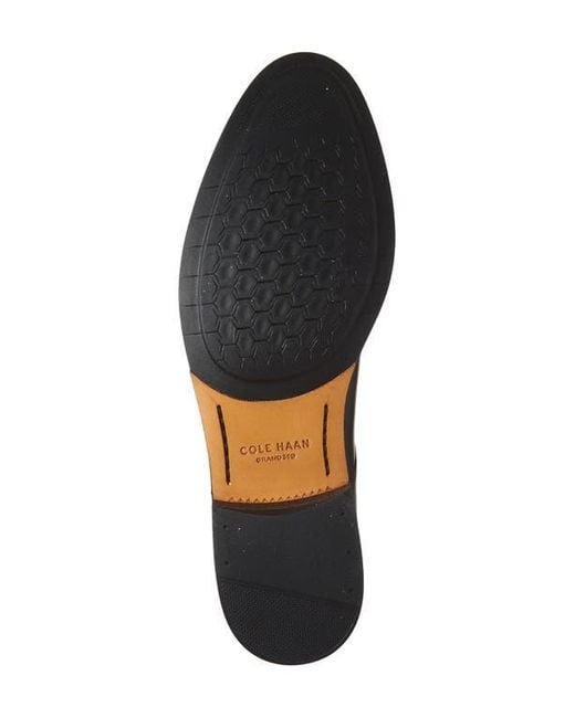 Cole Haan Black Dean Plain Toe Leather Derby for men