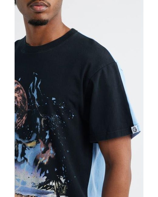 BBCICECREAM Blue Bb Beyond Reversible Graphic T-Shirt for men