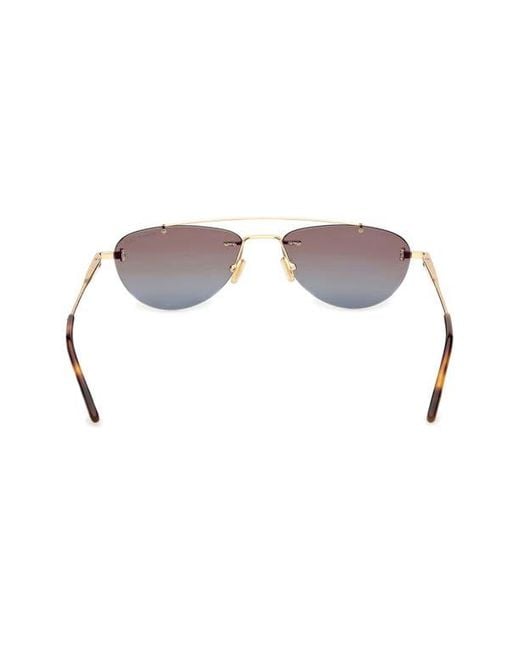Tom Ford Gray Astor 55Mm Gradient Pilot Sunglasses