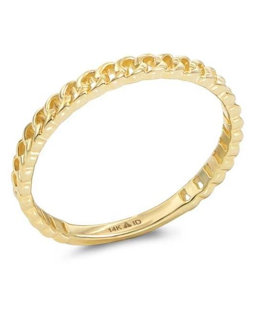 DEVATA Metallic Cuban Link Ring