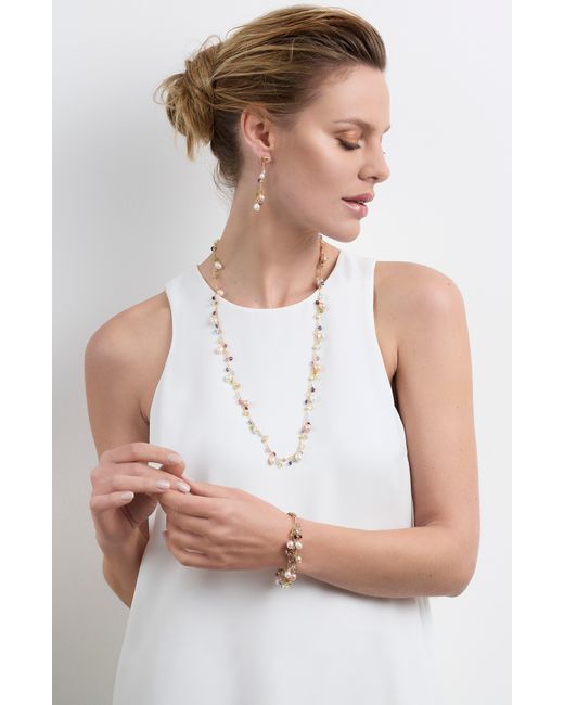 Marco Bicego White Paradise Semiprecous Stone & Freshwater Pearl Bracelet
