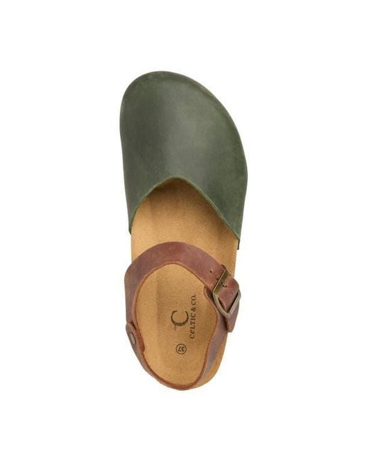 Celtic & Co. Green Closed Toe Sandal