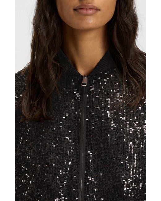 Boss Black Jilloi Sequin Bomber Jacket