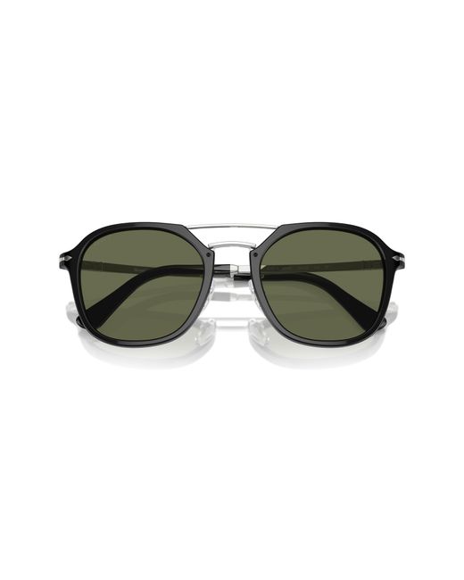 Persol Green 53mm Polarized Square Sunglasses for men