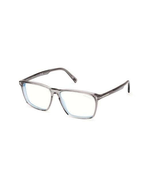 Tom Ford Multicolor 56Mm Square Light Blocking Glasses for men