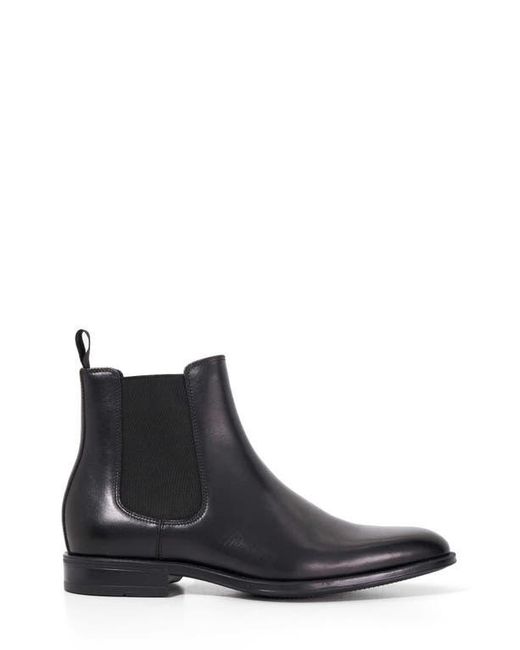 Dune Black Matchin Plain Toe Chelsea Boot for men