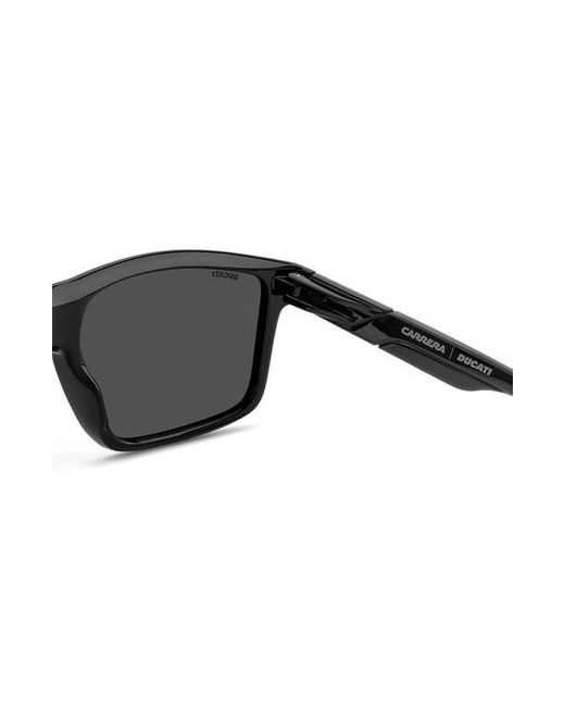 Carrera Black X Ducati Carduc 60Mm Rectangular Sunglasses for men