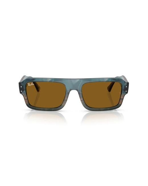 Ray-Ban Multicolor 56Mm Rectangular Sunglasses for men