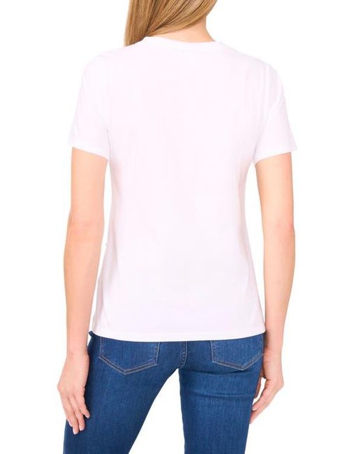 Cece Blue Pearly Beaded Top
