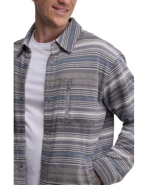 Tentree Blue Thompson Shacket for men