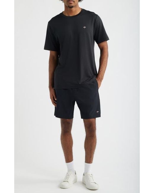 Saint Studio Black Verona Tech Solid T-Shirt for men