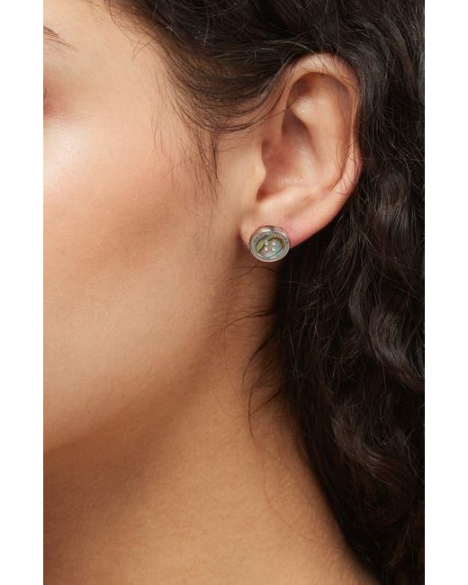Marc Jacobs Metallic The Button Crystal Embellished Stud Earrings