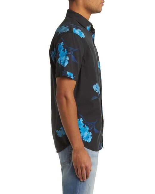 Rails Blue Monaco Floral Short Sleeve Button-Up Shirt for men