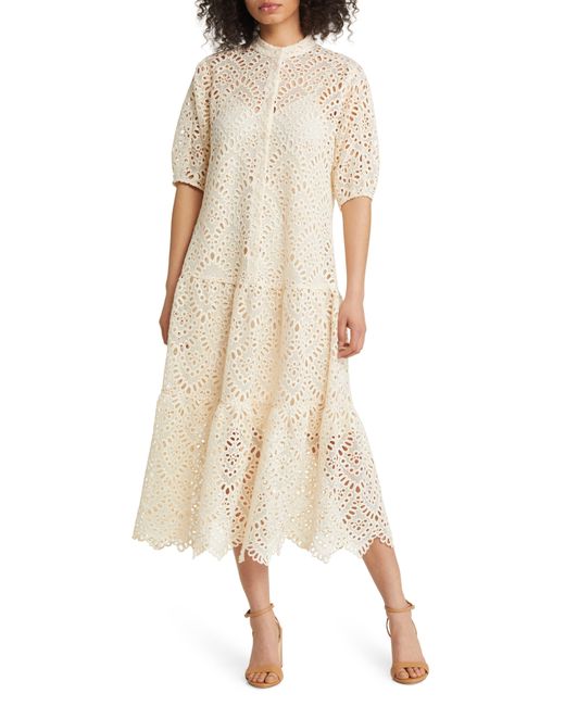 Ted Baker Natural Lezzley Broderie Anglaise Dress