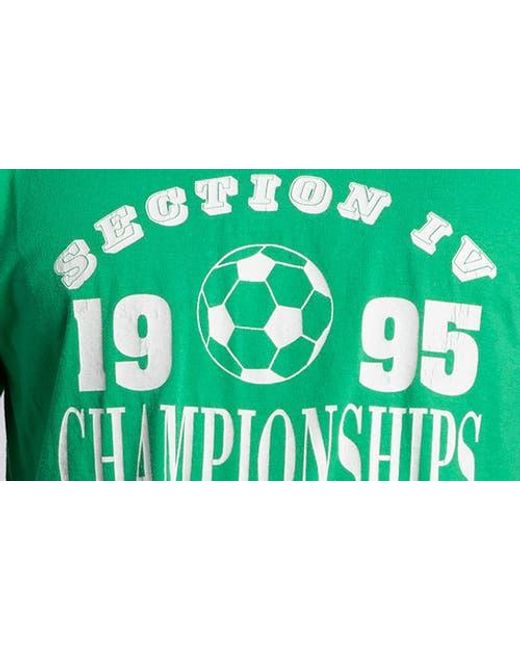 Elwood Green Vintage Soccer Championship Tee for men