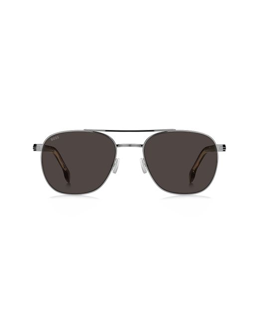 Boss Multicolor 56Mm Rectangular Sunglasses for men