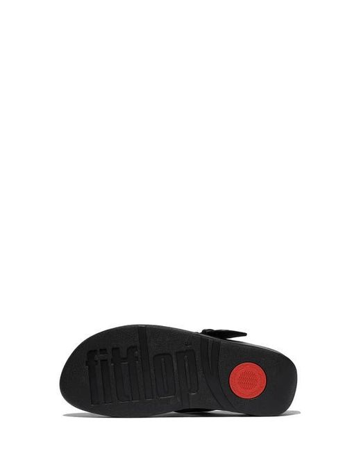 Fitflop Black Lulu Buckle Flip Flop