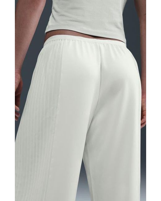 Nike White Pleated Wide Leg Pants