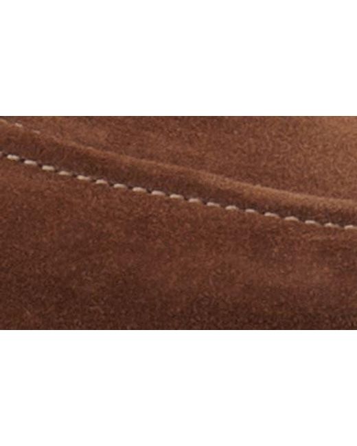 Vagabond Brown Troy Square Toe Suede Penny Loafer for men