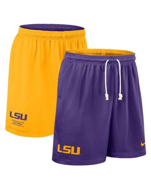 Nike Purple Lsu Tigers 2025 Sideline Reversible Performance Shorts for men