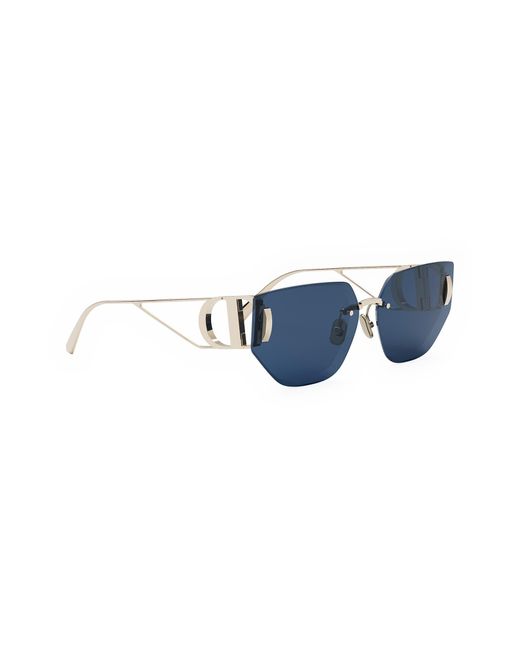 Dior Blue 30montaigne B3u 65mm Gradient Oversize Butterfly Sunglasses