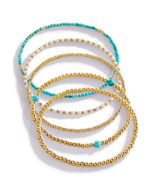 Mint & Lily Multicolor Beaded Stacking Set Bracelet