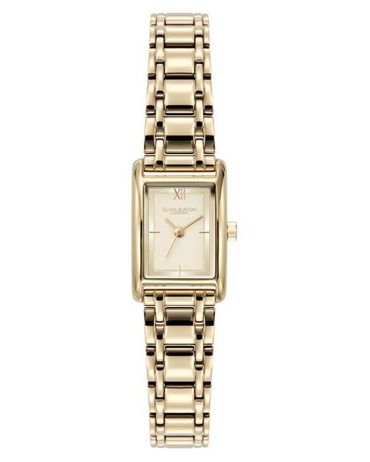 Olivia Burton Metallic Mini Grove Rectangular Bracelet Watch, 16Mm