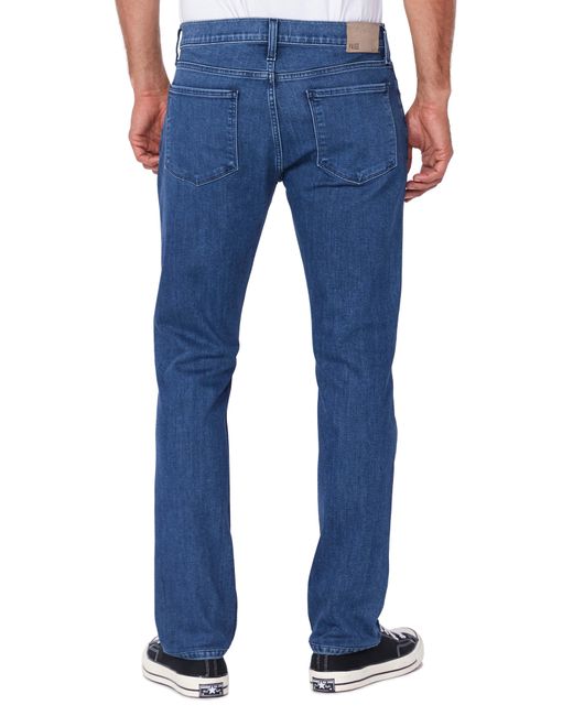 PAIGE Denim Transcend Federal Slim Straight Leg Jeans in Blue for Men ...