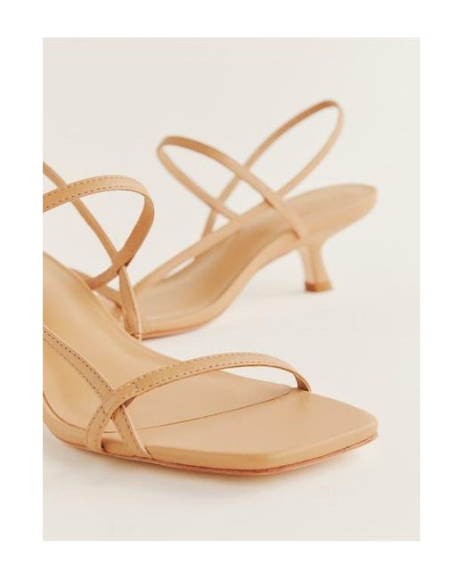 Reformation Natural Serenity Bare Kitten Heel Sandal