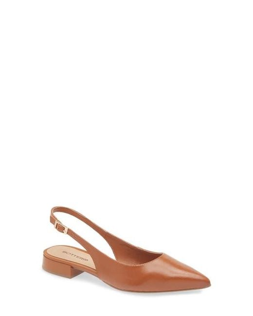 BOTTER Women's Brown Alessandra Slingback Pointed Toe Flat