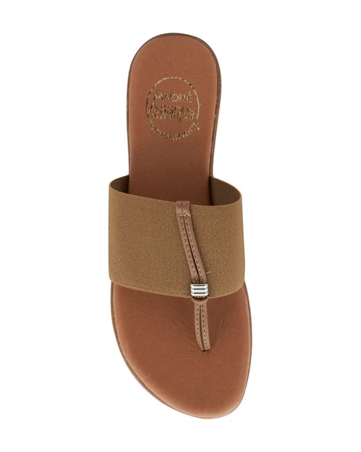 Andre Assous Brown Nice Featherweights Slide Sandal