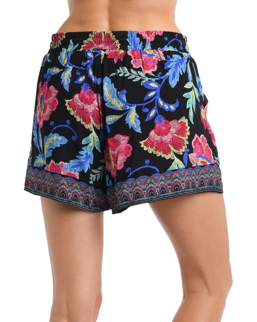 La Blanca Red Midnight Beach Cover-up Shorts